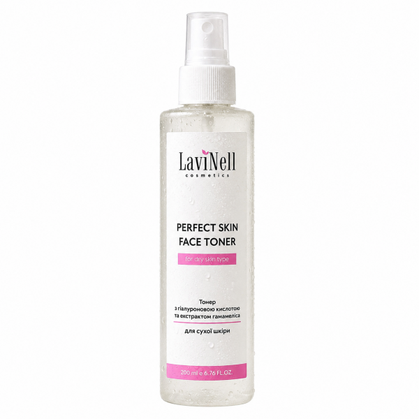 Тонер з гіалуроновою кислотою Perfect Skin Face Toner LaviNell 