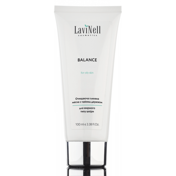 Маска протизапальна та заспокійлива з глиною та маслом чайного дерева Balance